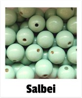 Holzperlen 16mm salbei